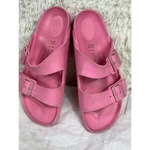 Birkenstock Arizona EVA Sandals Womens Size 40 US 9 Pink Waterproof Two Strap